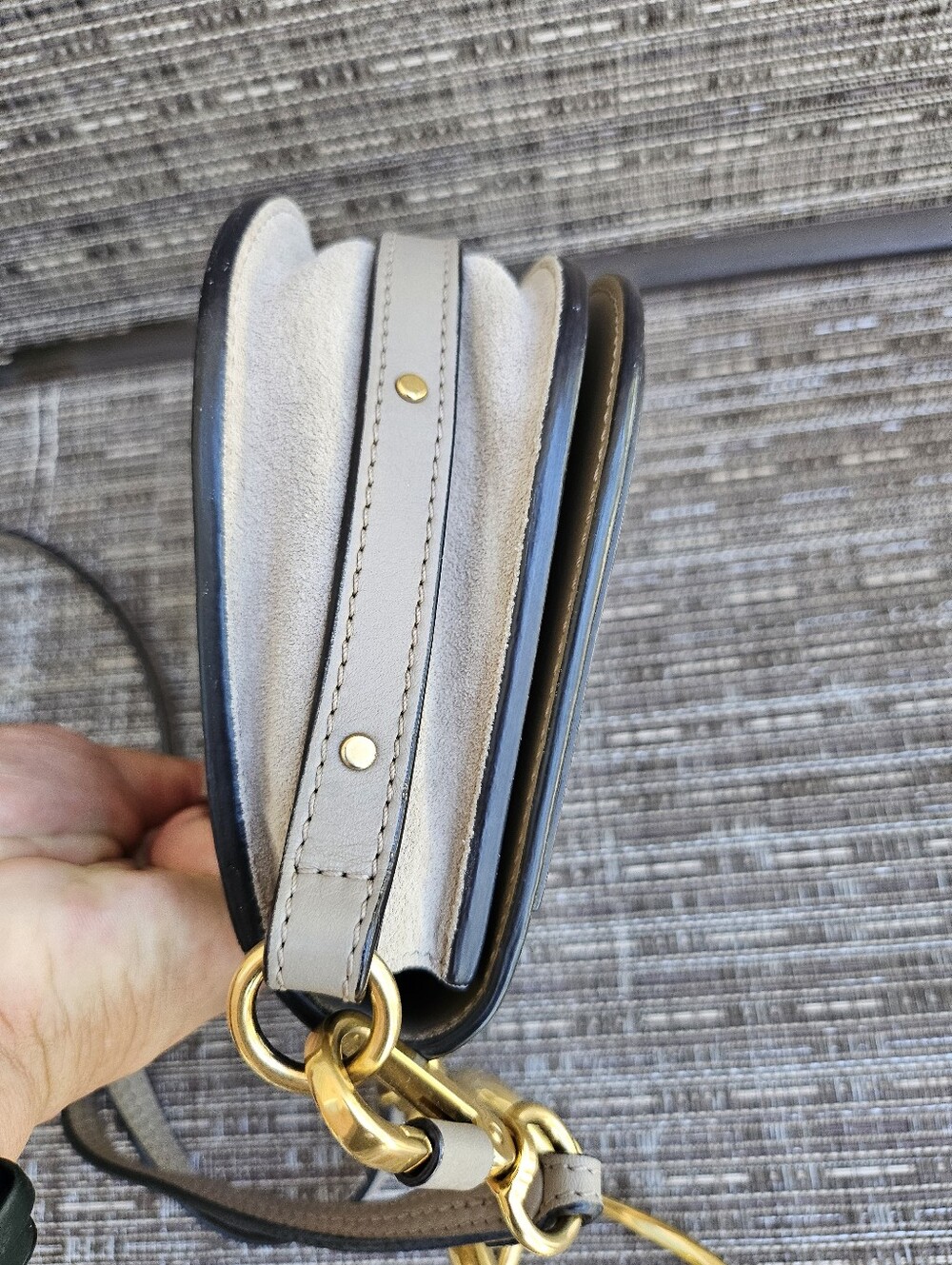 Chloe Nile Bracelet Handbag Small Motty Grey - Picture 12 of 17